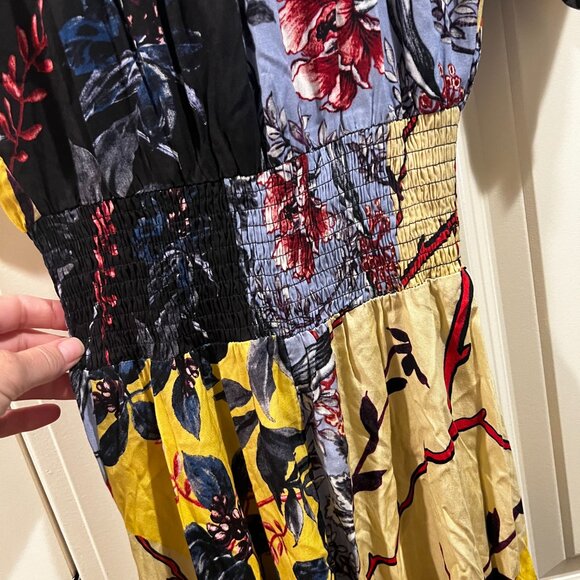 Jaase Indiana Alma Patchwork Floral Boho Maxi Button Front Dress - Picture 6 of 8